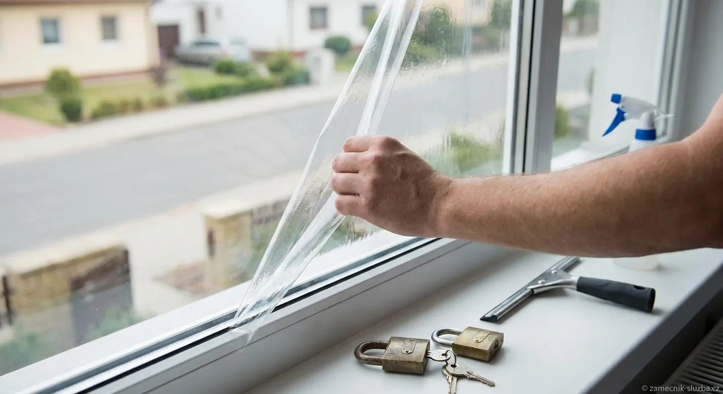 Bezpečnostní fólie na sklo jako doplněk k zámkům