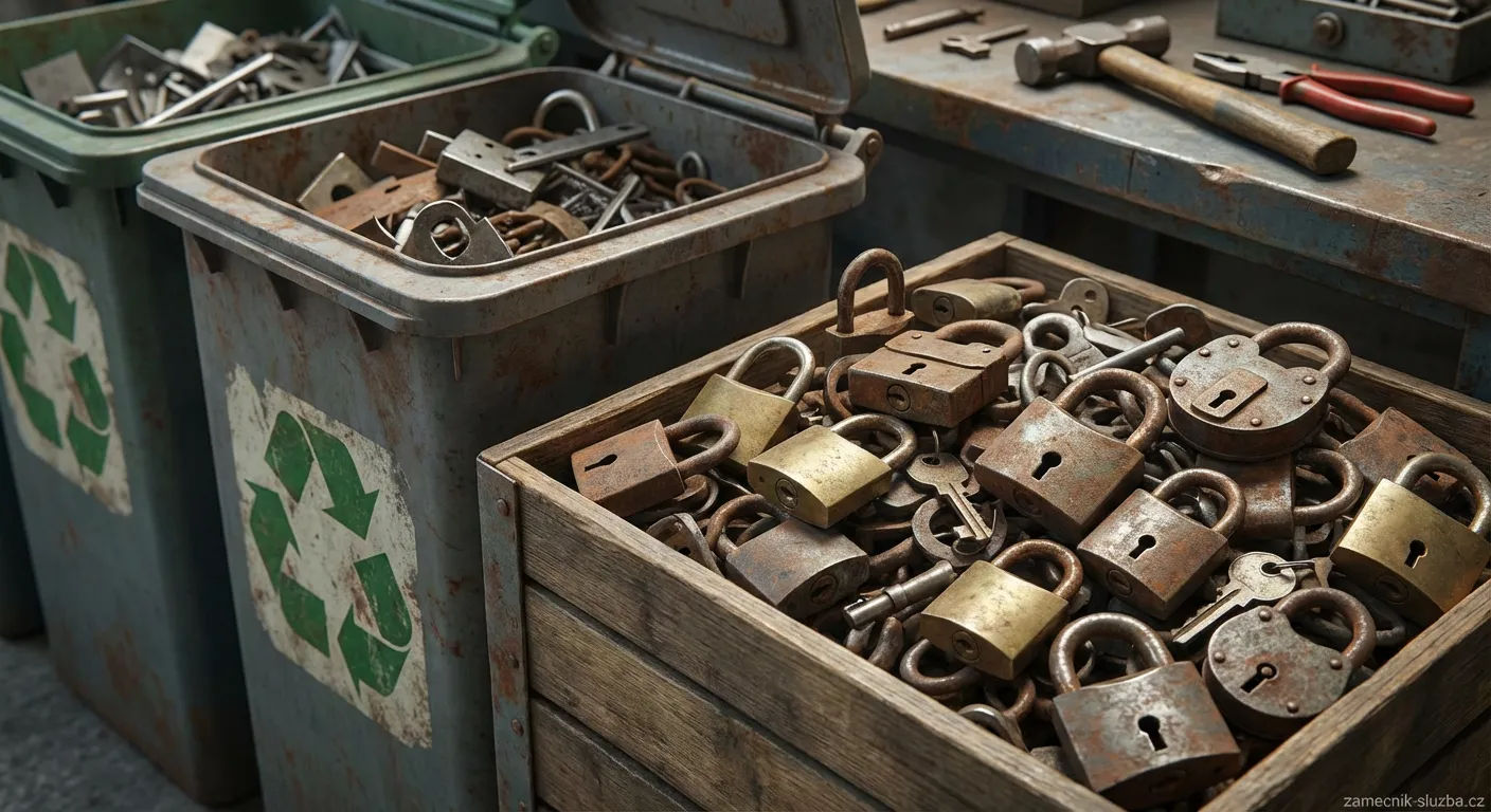 Recyklace starých zámků a klíčů: Kam s nimi?