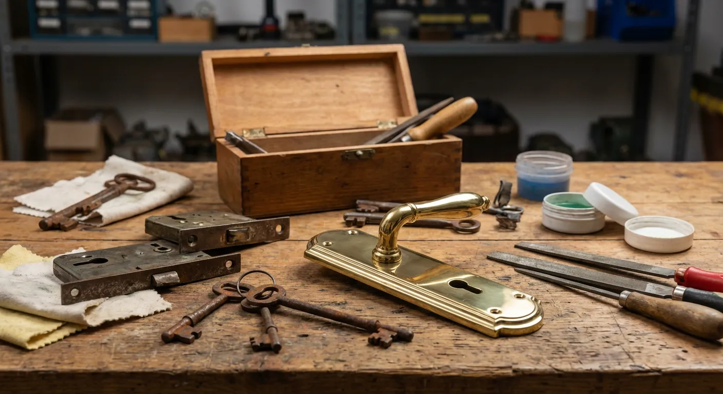 Renovace starožitného zámku a kování