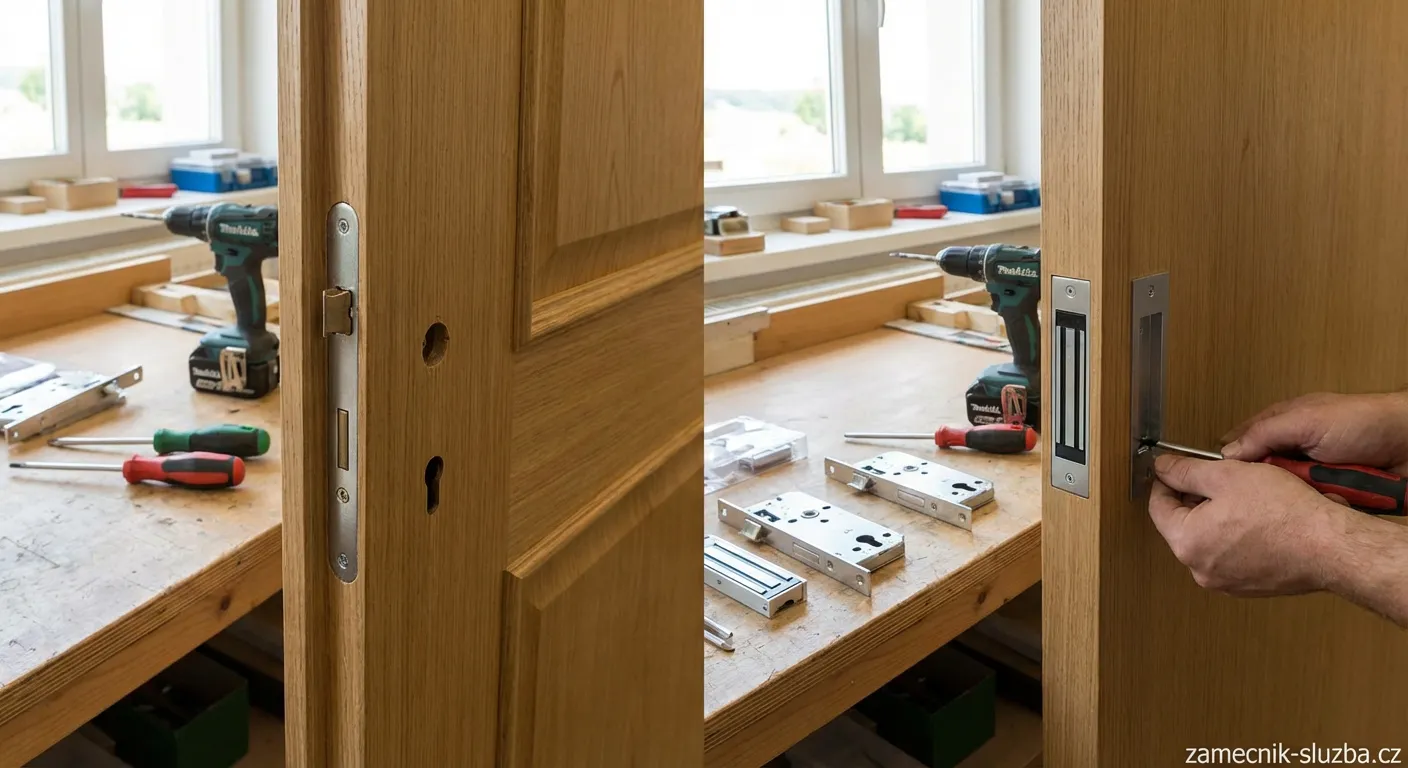 Výměna zámku: Falcové vs. bezfalcové dveře